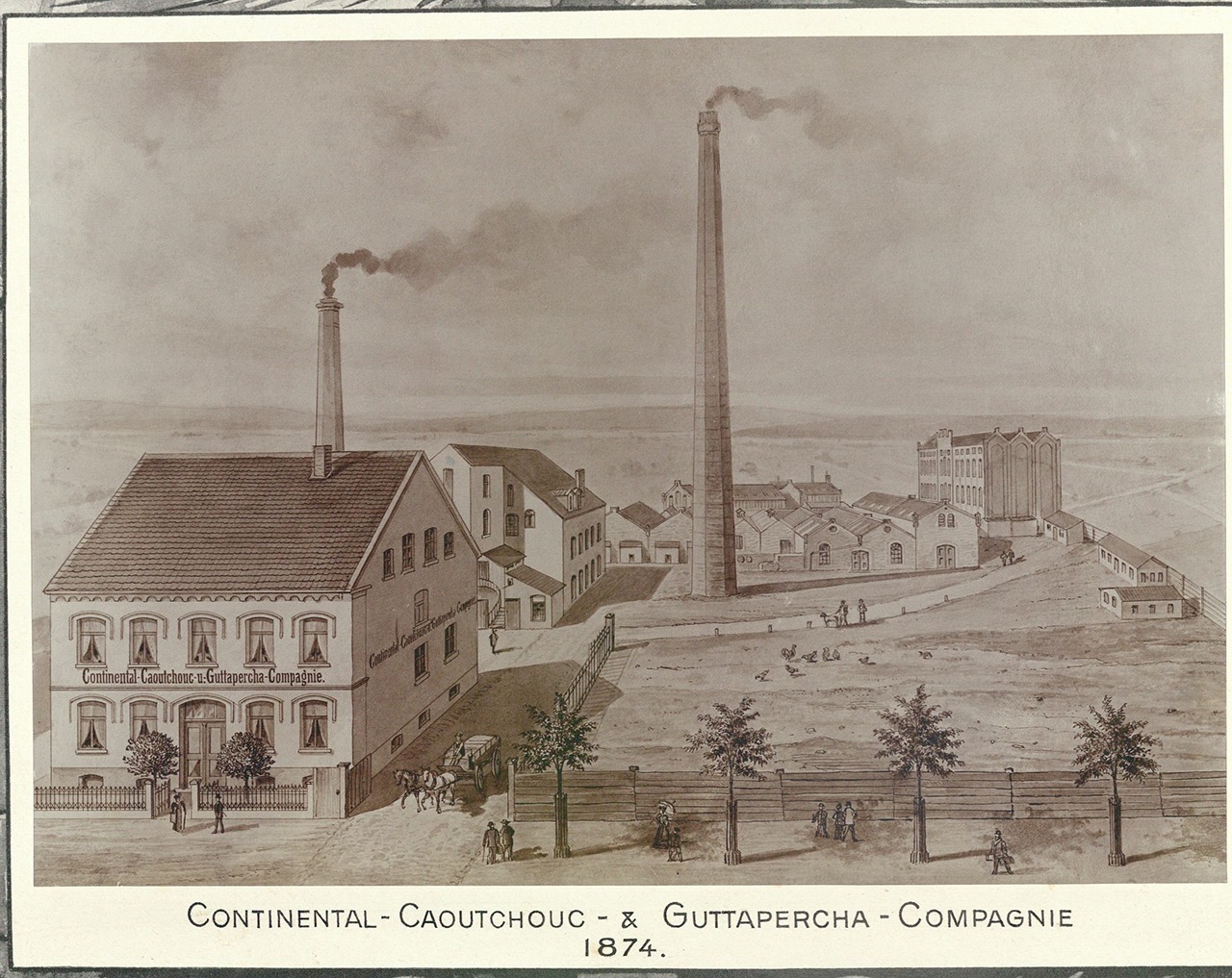 Continental 1874 Primera fábrica de Continental