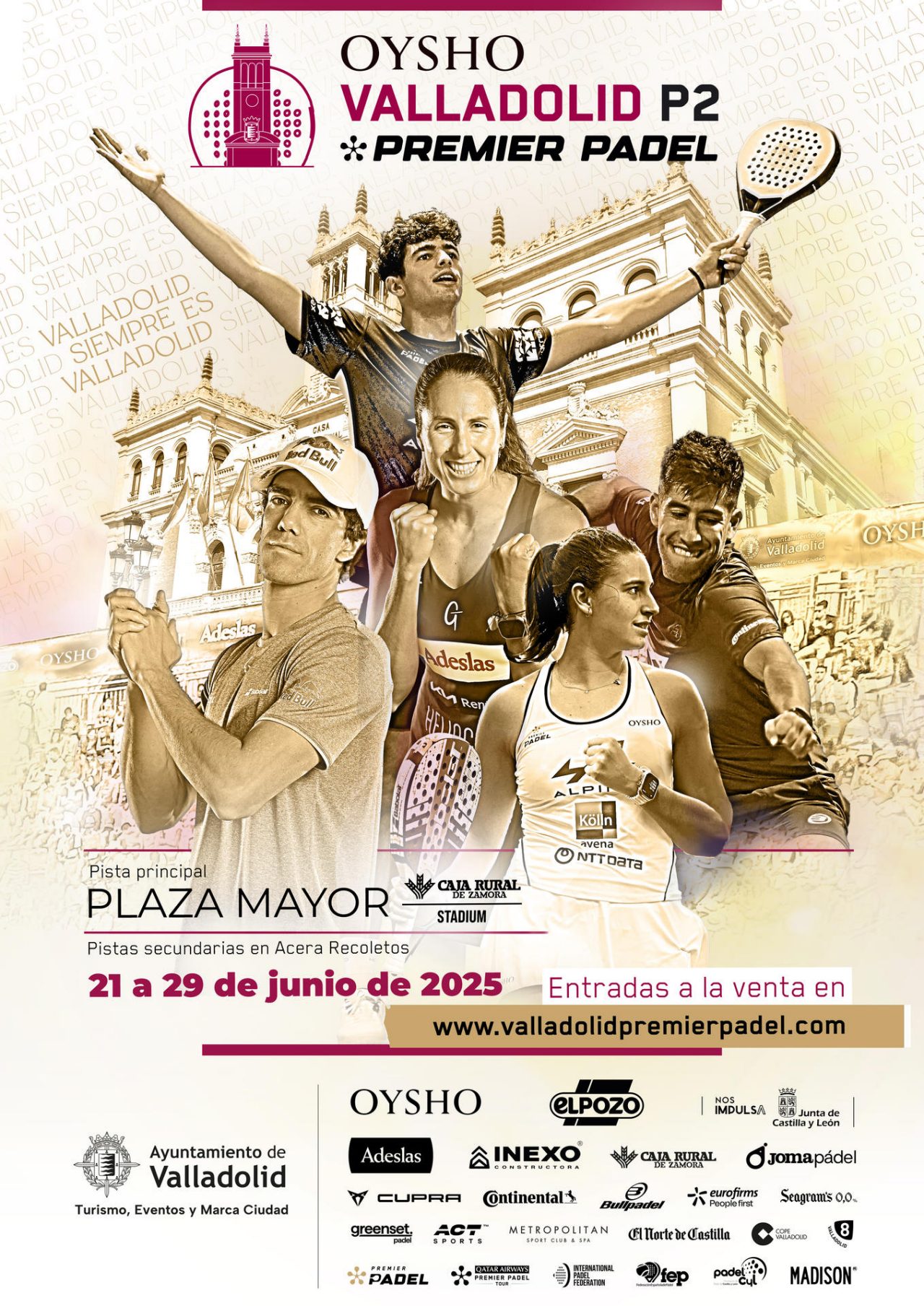 Cartel del torneo Valladolid Premier Padel