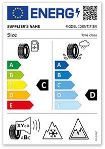 Truck EU label Etiqueta UE del neumático