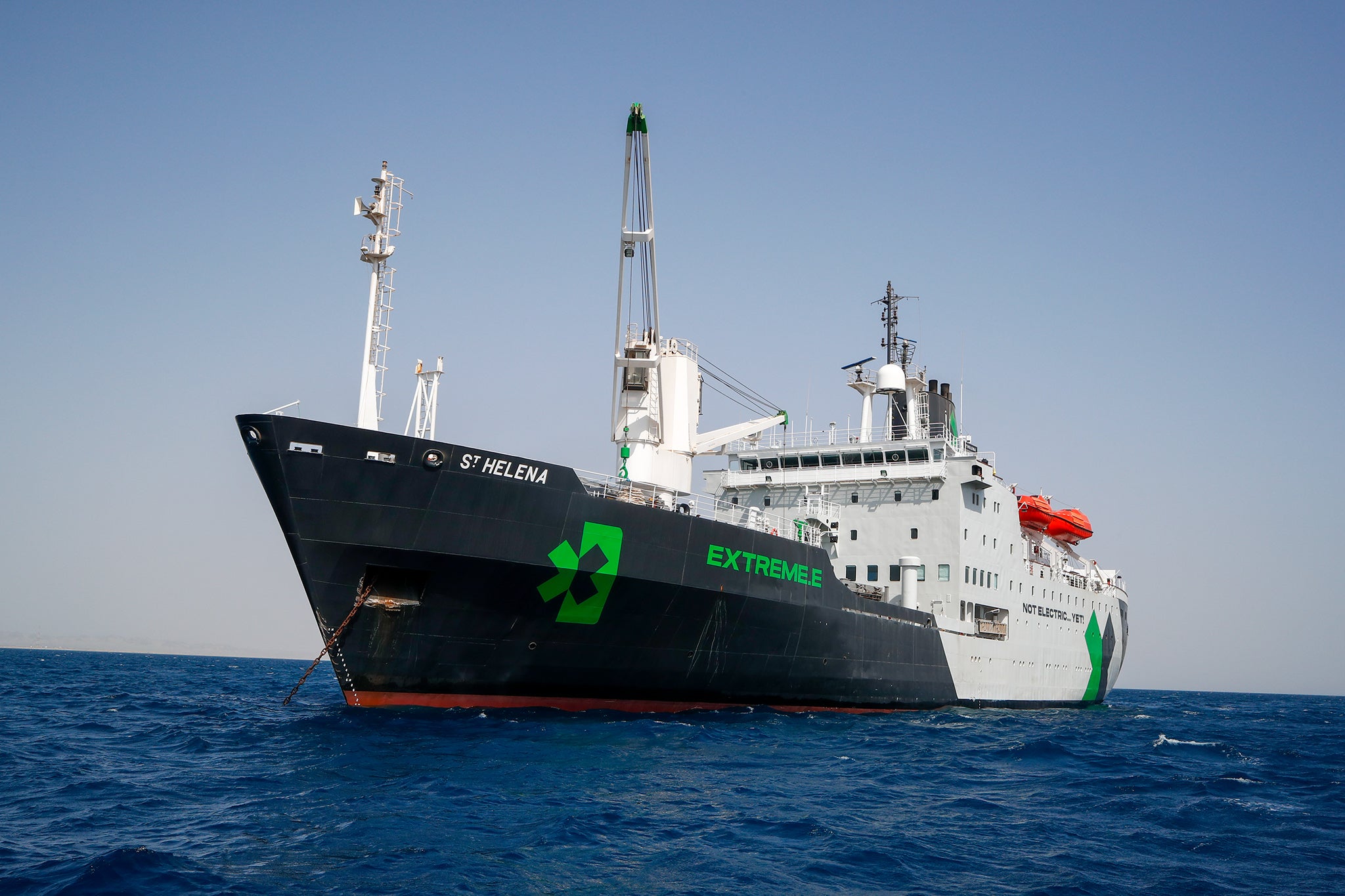 Extreme E Overview The St Helena logistics ship