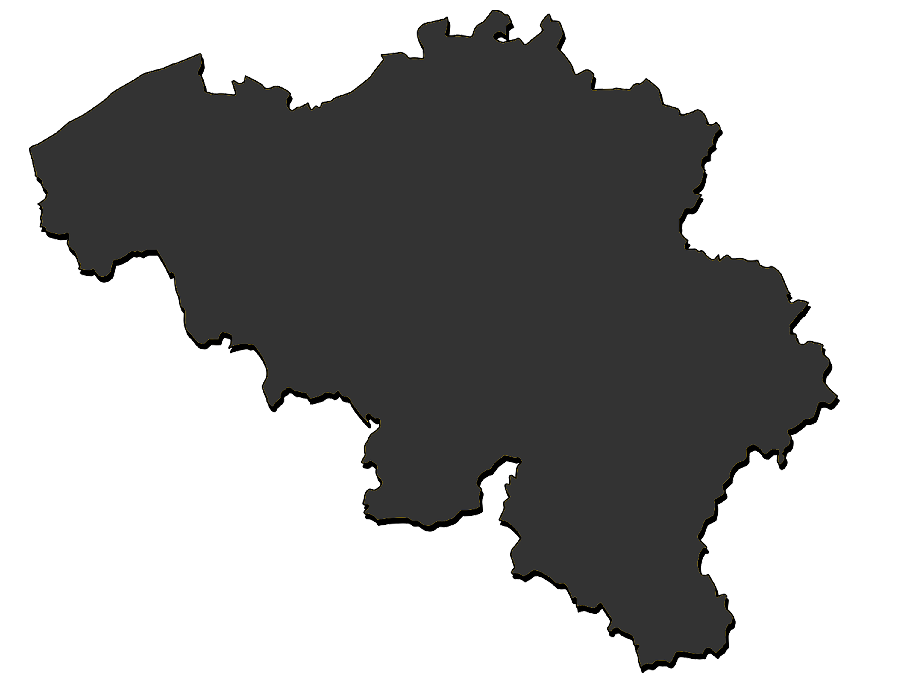 Map of Belgium