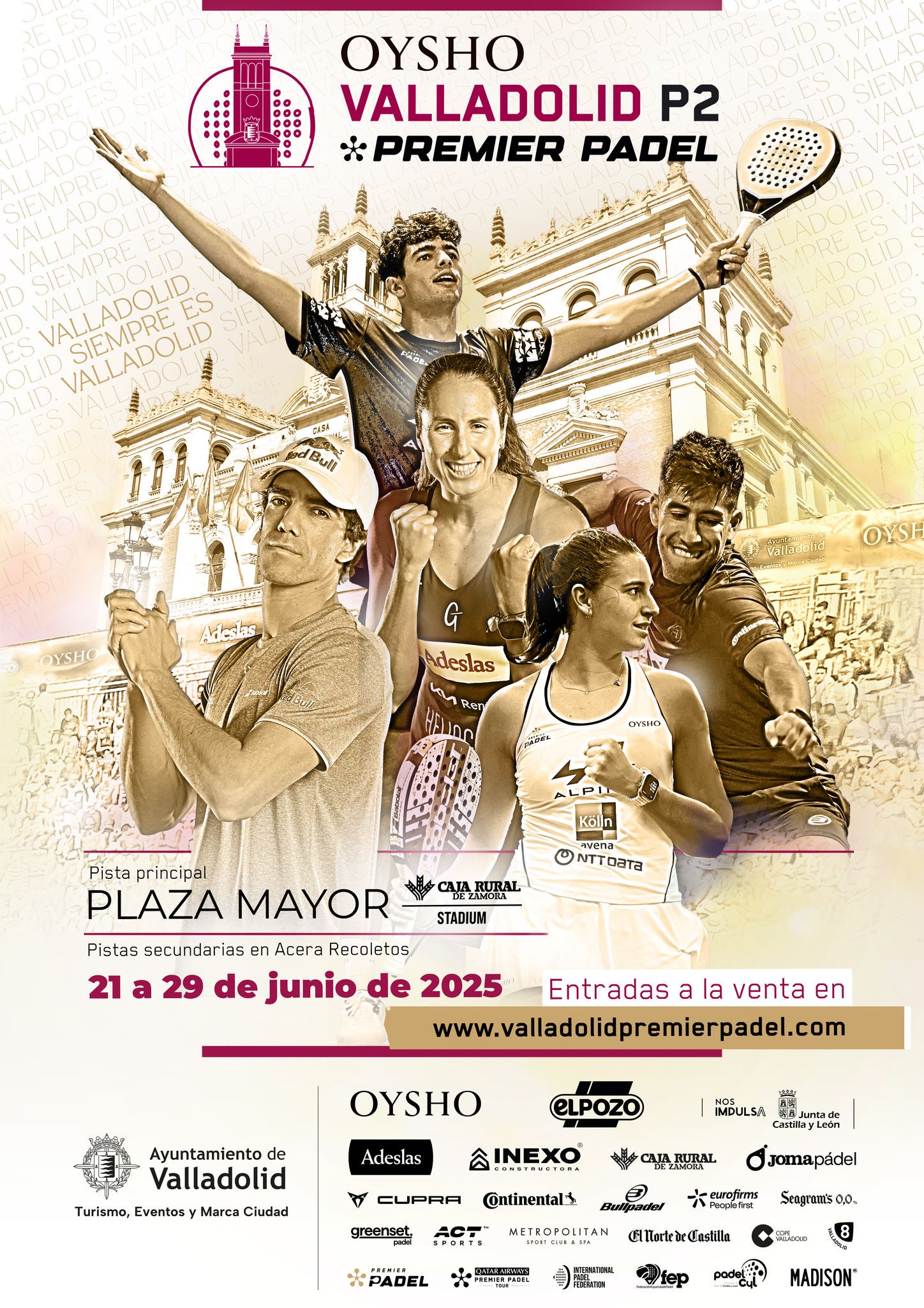 Cartel del torneo Valladolid Premier Padel