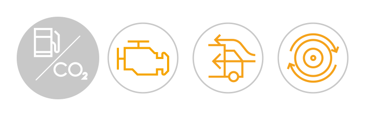 3 main factors impacting on fuel consumption and CO₂ emissions engine, aerodynamics and the rolling resistance of tires affect fuel consumption and CO₂ emissions
