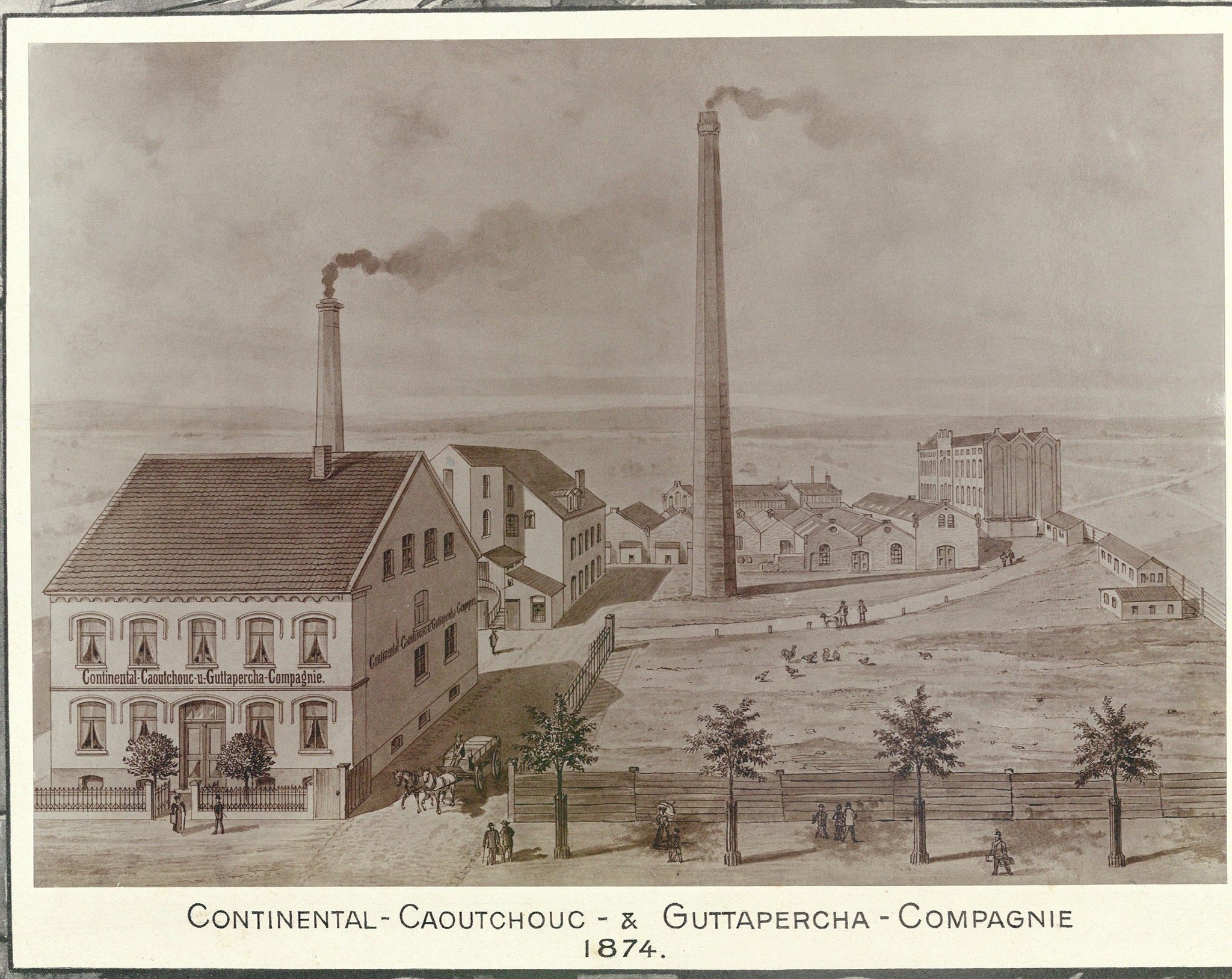 Continental 1874 Primera fábrica de Continental