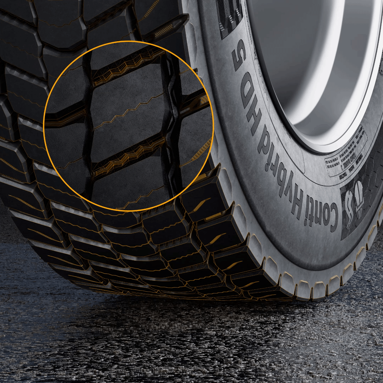 Continental Conti Hybrid HD5 - Traction technical highlight