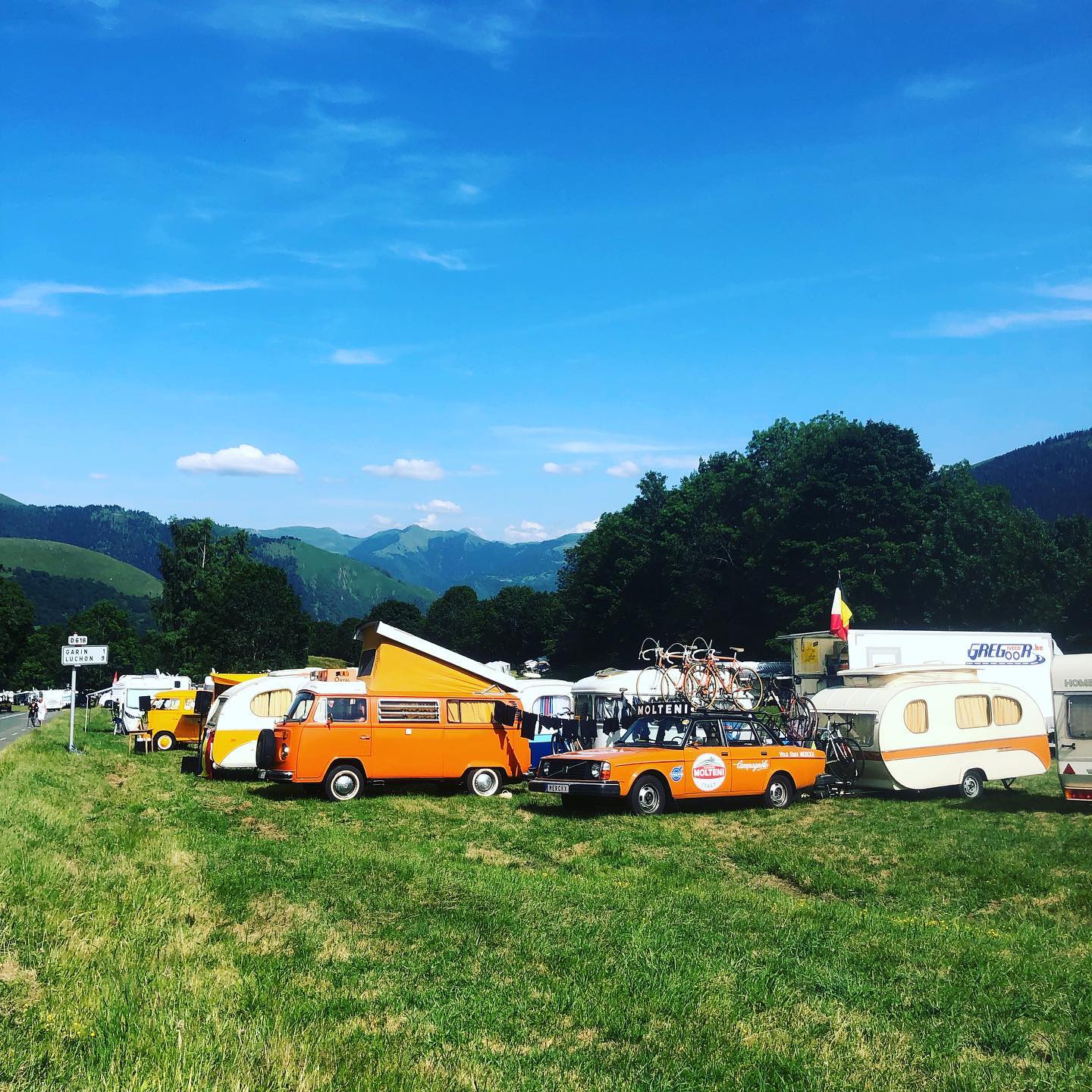 Autocaravanas en el Tour de Francia