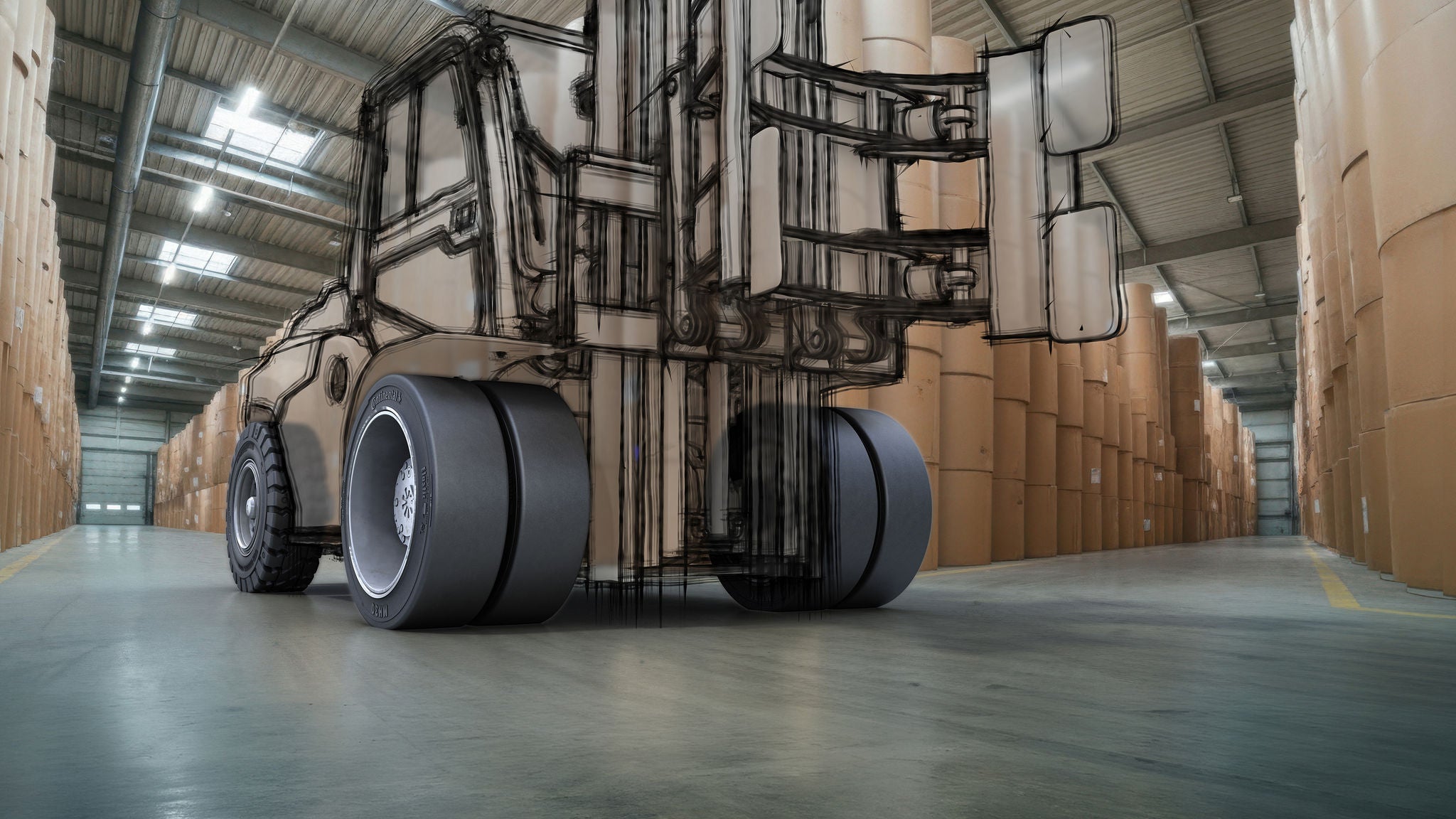 MH30 en forklift