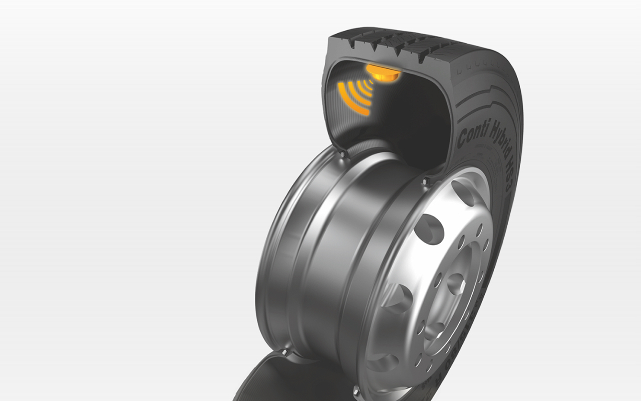 Tire sensor by intelligent tire