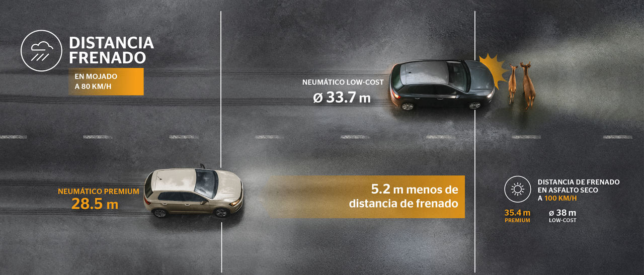 Comparativa frenado Verano