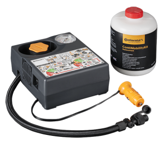 Continental Tire Puncture Sealant & 12V Compressor Kit – For Volvo – Dated 2029 – Made In Germany