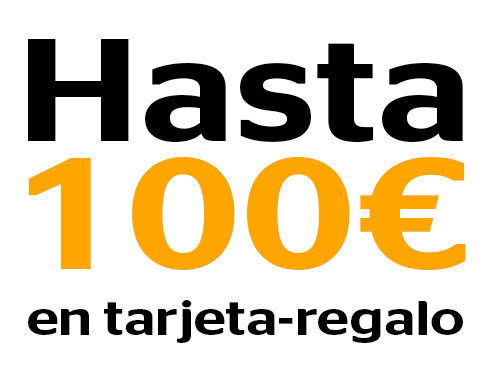 Hasta 100€ en tarjeta regalo