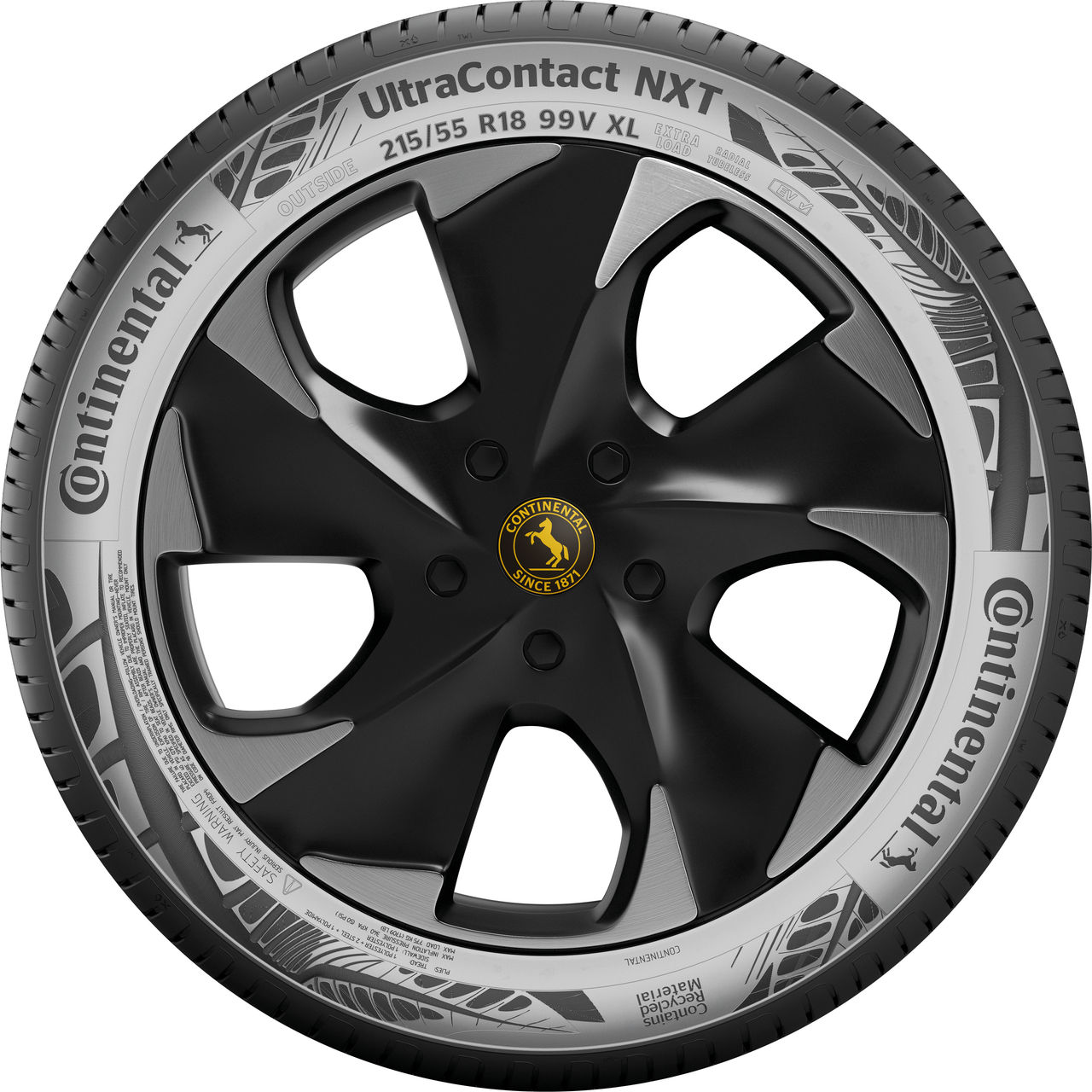 Continental UltraContact NXT fabricado con hasta un 65% de materiales sostenibles