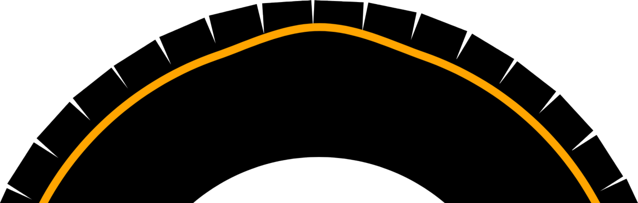 Tire sidewall indentation muescas en flanco